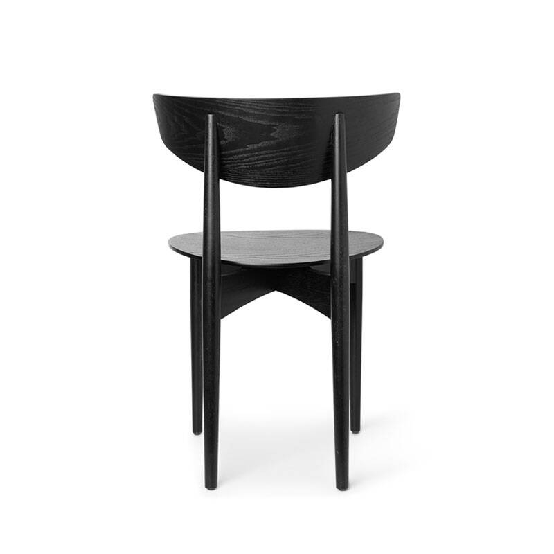 Chaise HERMAN WOOD Noir FERM LIVING