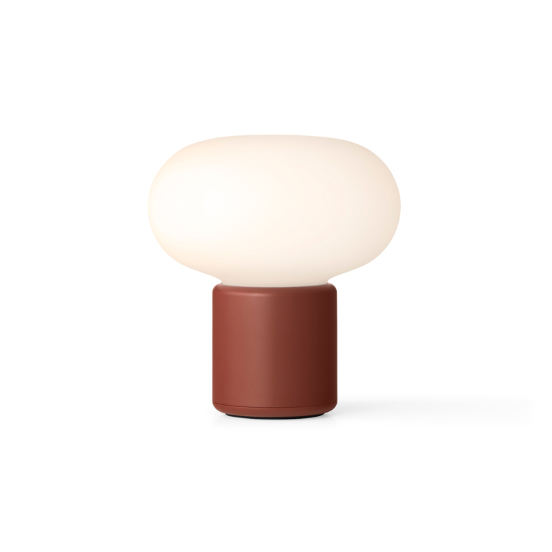 Lampe à poser KARL-JOHAN PORTABLE Rouge terracotta NEW WORKS