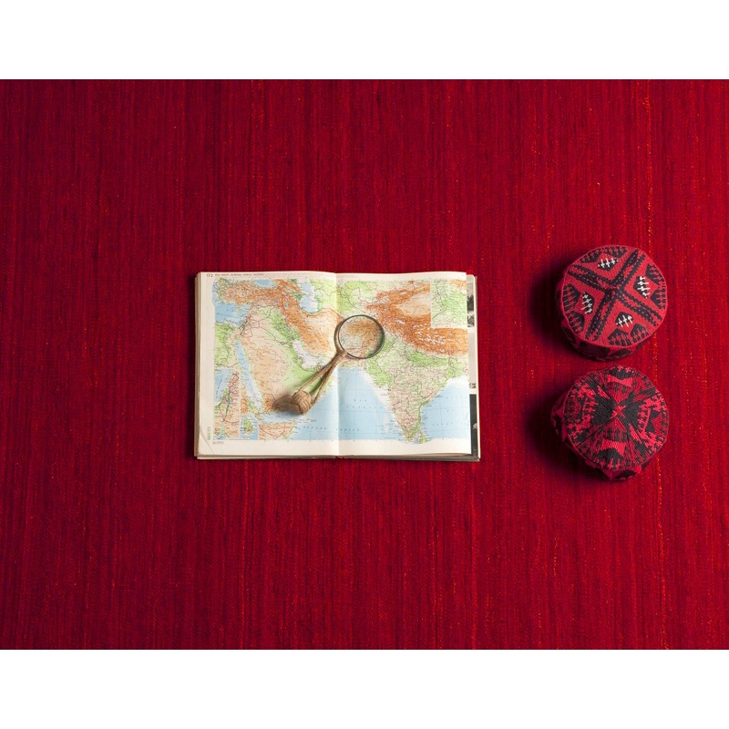 Tapis Tapis NATURAL NOMAD Rouge NANIMARQUINA