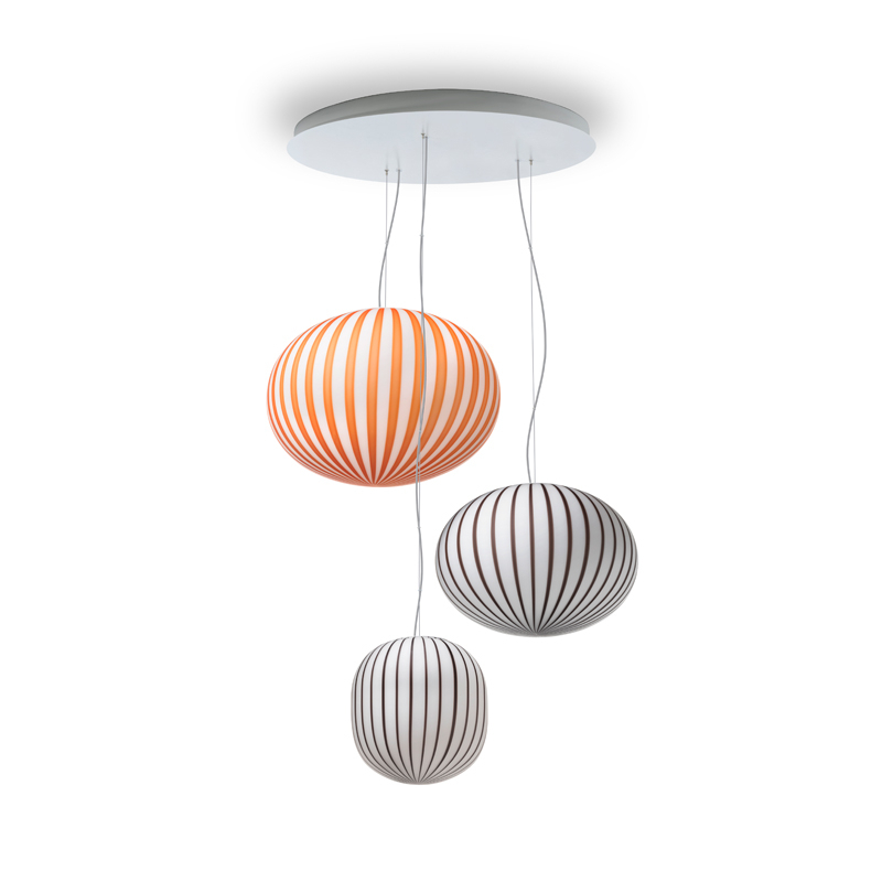 Suspension FILIGRANA CLUSTER C3b Noir, rouge ESTABLISHED & SONS