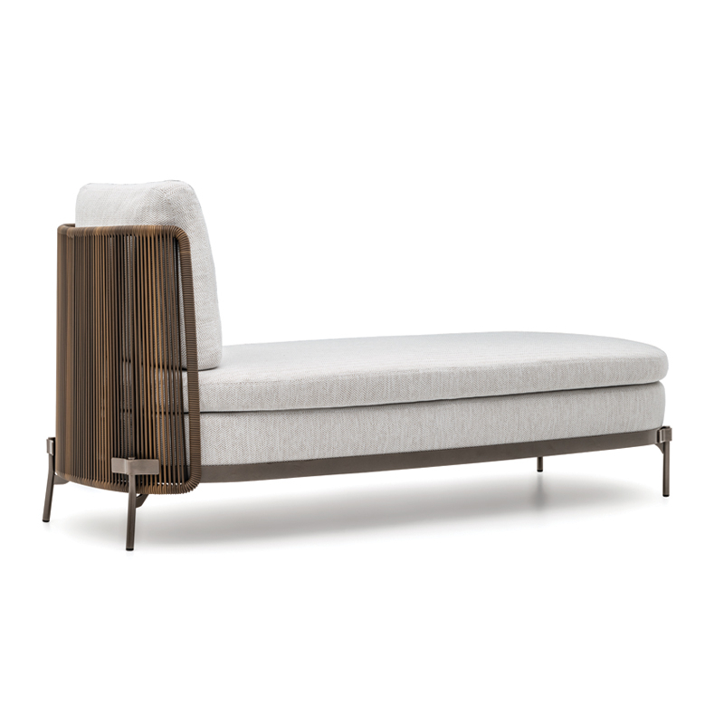 Canapé extérieur Méridienne TAPE CORD OUTDOOR MINOTTI