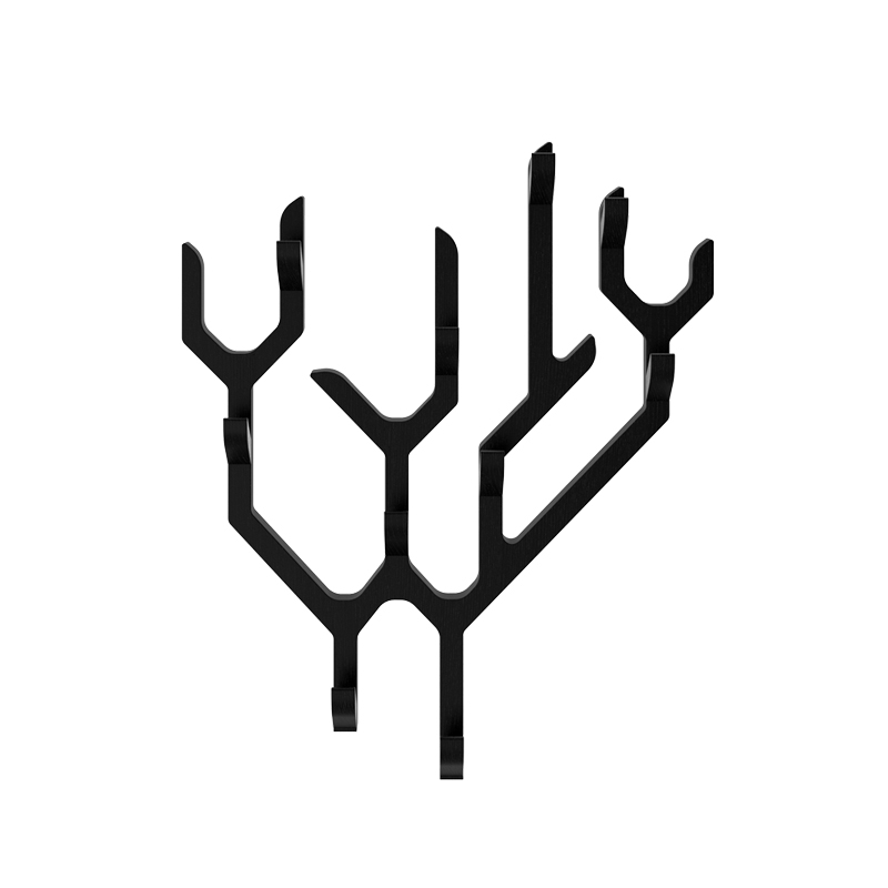 Porte-manteau Porte-manteau mural AMBROISE Noir HARTO