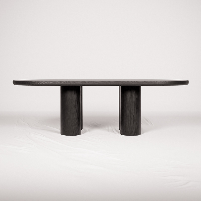 Table FERDINAND chêne noirci extra-mat YOUTH EDITIONS