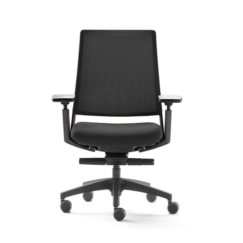 Fauteuil de bureau KINEO Phoenix noir 21009/ résille noire SILVERA PRO