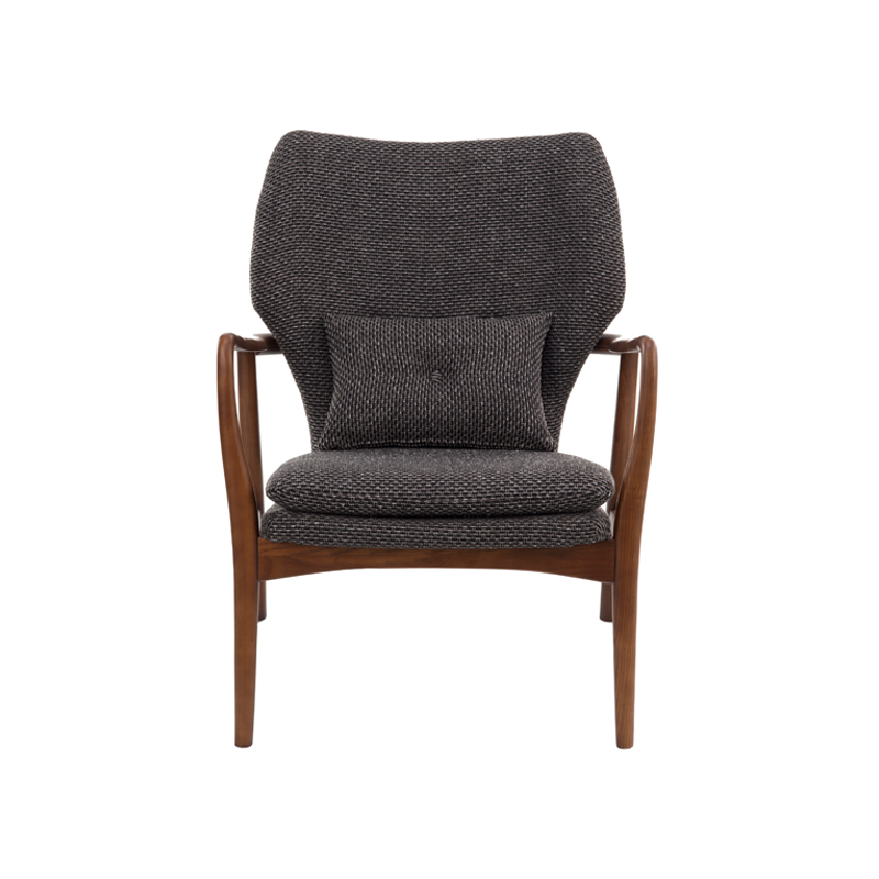 Fauteuil PEGGY Rough gris/ frêne POLS POTTEN