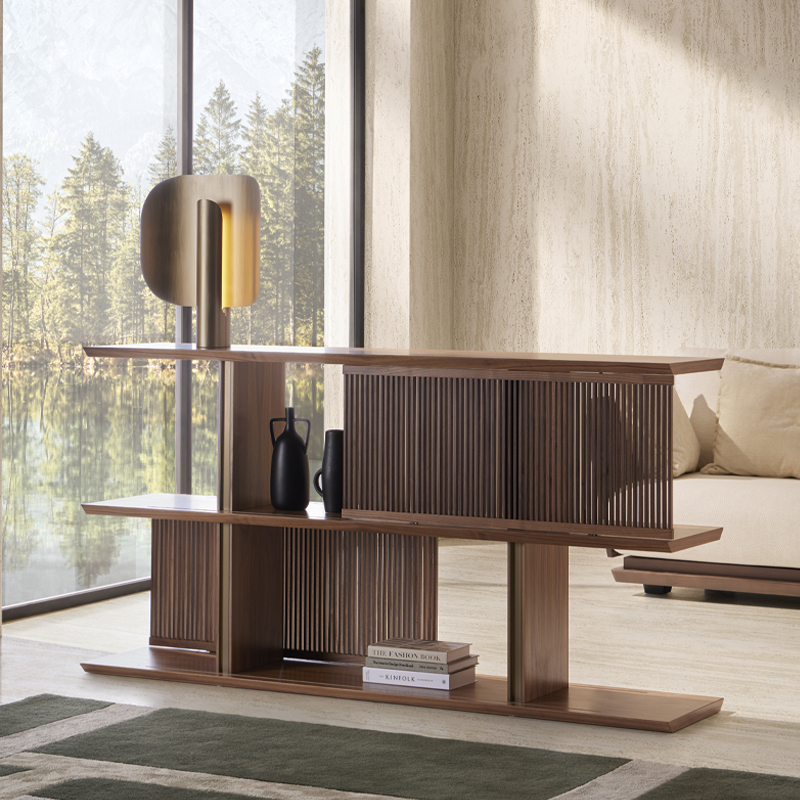 Etagère STOCKHOLM Panneau coulissant Vert bronze PUNT MOBLES