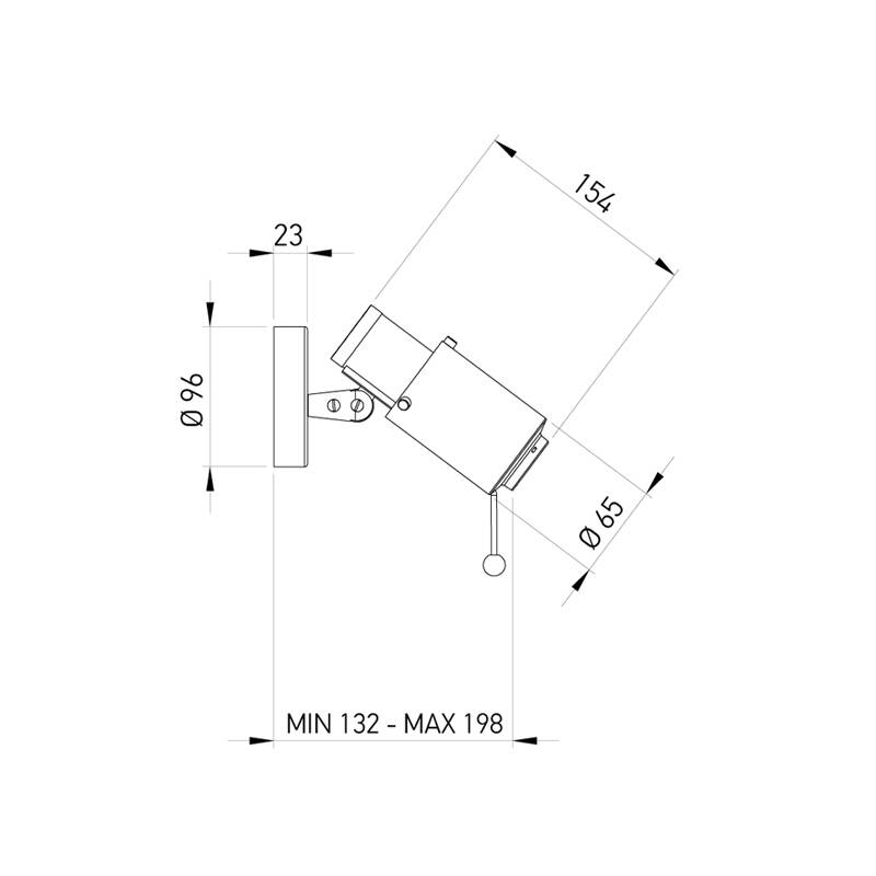 Applique BINY SPOT Noir DCW EDITIONS