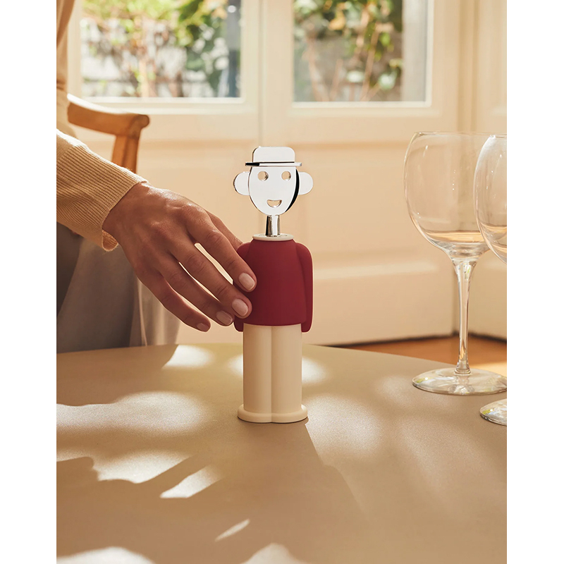 Accessoire de cuisine Tire-bouchon ALESSANDRO M. Bleu clair et rouge ALESSI