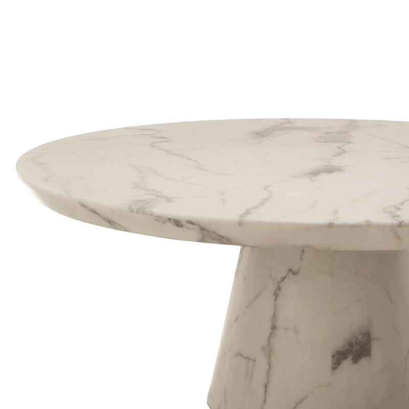 Table basse DISC MARBLE LOOK Blanc POLS POTTEN