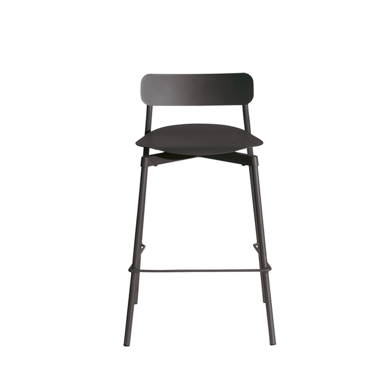 Tabouret haut FROMME H65 Noir PETITE FRITURE