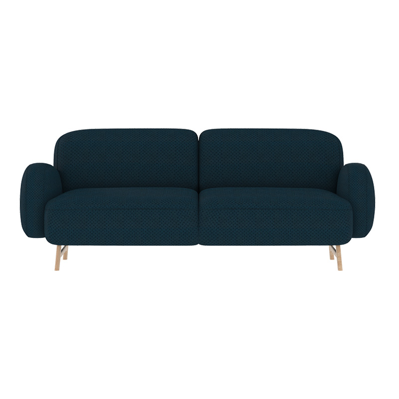 Canapé AUGUSTE 3 Places Bleu cobalt HARTO