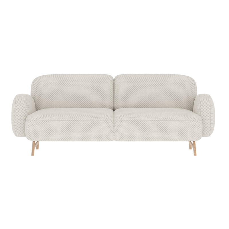 Canapé AUGUSTE 3 Places Gris perle HARTO