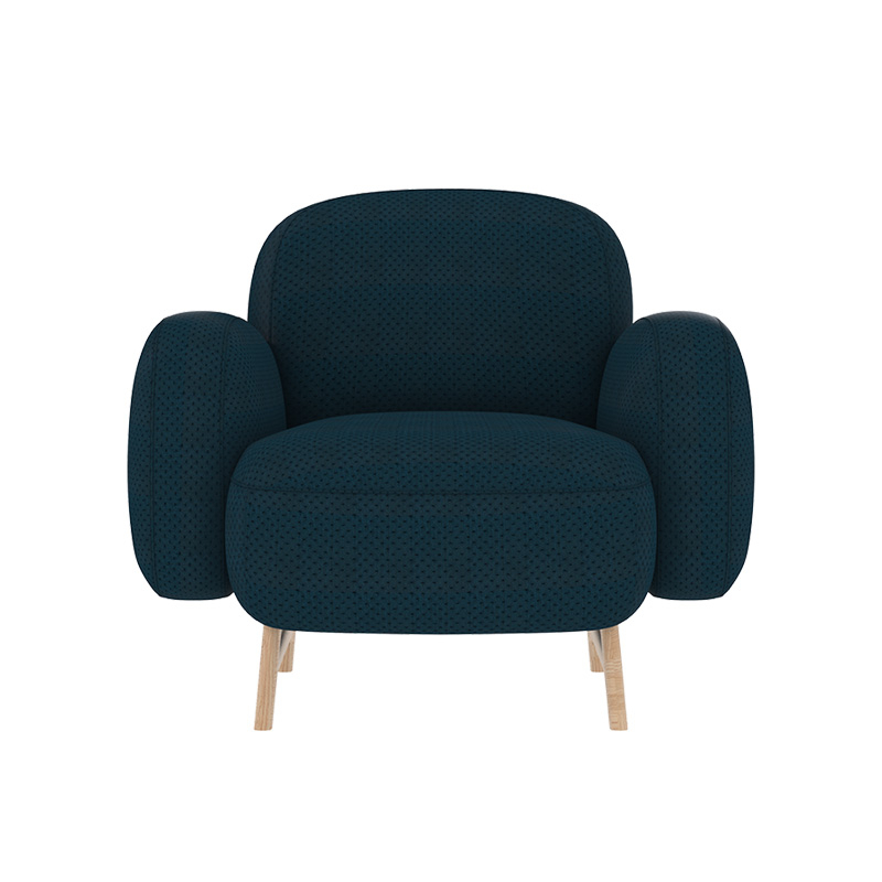 Fauteuil AUGUSTE Bleu cobalt HARTO