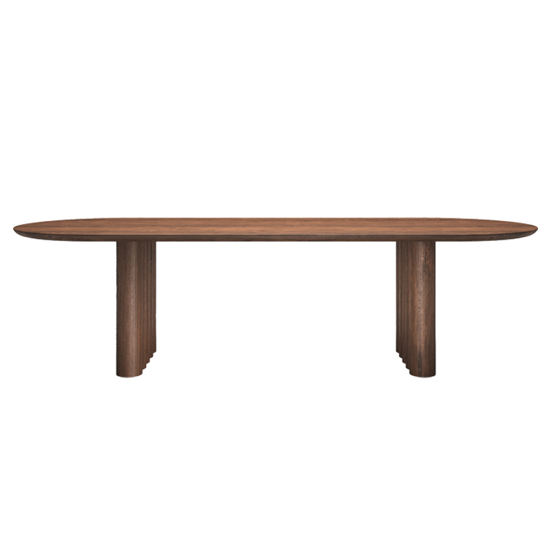 Table PLUSH OVAL Chêne fumé huilé DK3