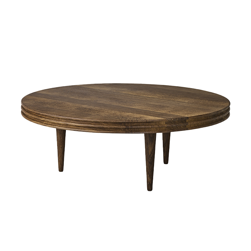 Table basse GROOVE ROUND H 37,5 Chêne fumé huilé DK3