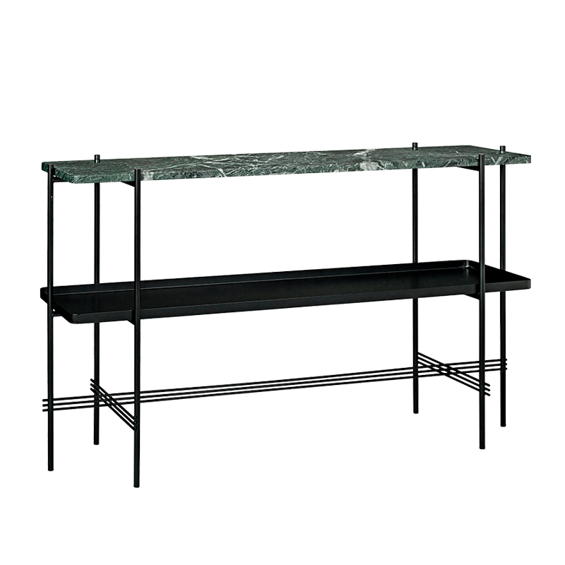 Console TS H 72 avec plateau Marbre Guatemala vert GUBI