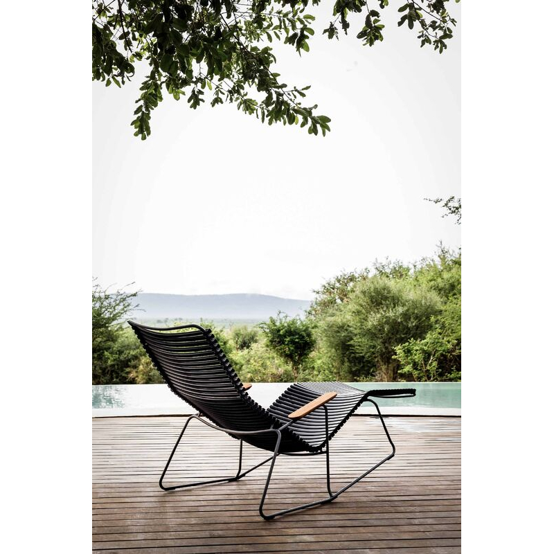 Bain de soleil, chaise longue et hamac Sunrocker CLICK Gris foncé HOUE