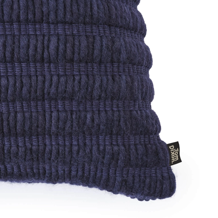 Coussin RIDGE 45x45 Indigo TOM DIXON
