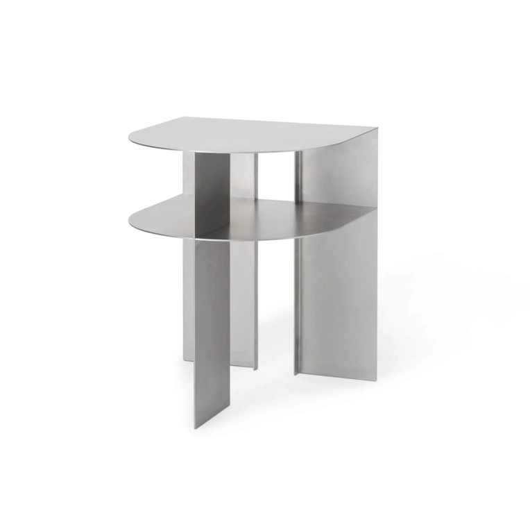 Table d'appoint guéridon RAND Acier inoxydable NEW WORKS