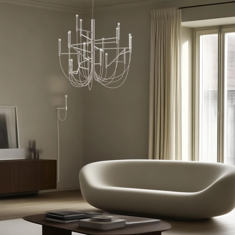 Suspension ALLUMETTE M Blanc FOSCARINI