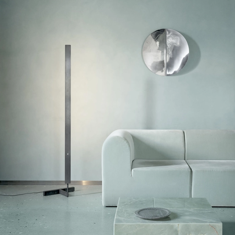 Lampadaire F-MODEL Acier inoxydable Brossé ANOUR