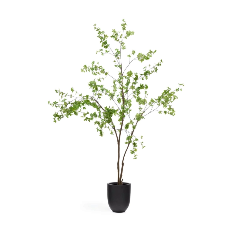 Objet décoratif Arbre artificiel ENKIANTHUS avec pot noir KAVE HOME