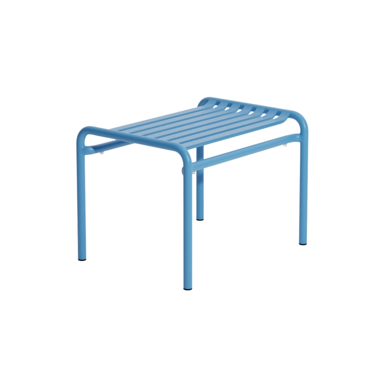 Tabouret extérieur WEEK-END repose-pieds Bleu Ciel PETITE FRITURE