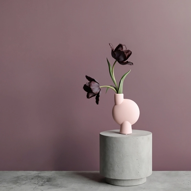 Vase SPHERE BUBL medio Rose 101 COPENHAGEN