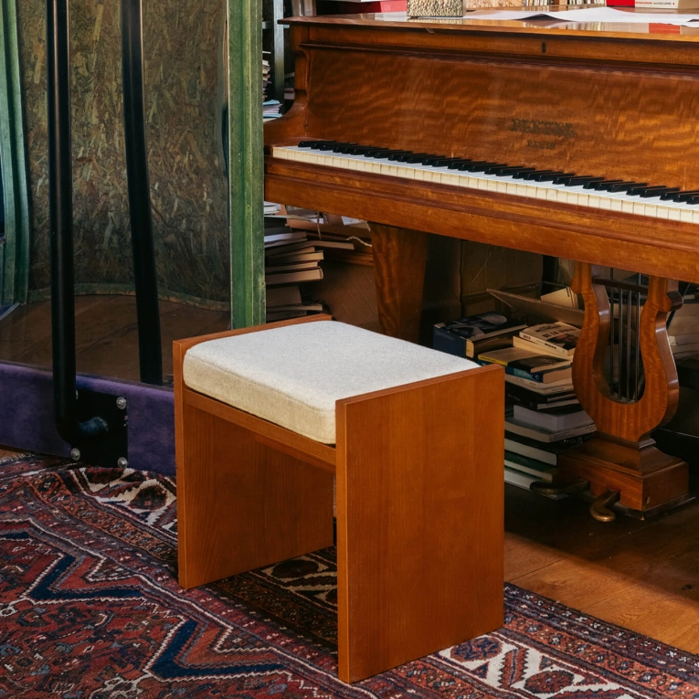 Tabouret CHIESA Beige Texturé THE SOCIALITE FAMILY