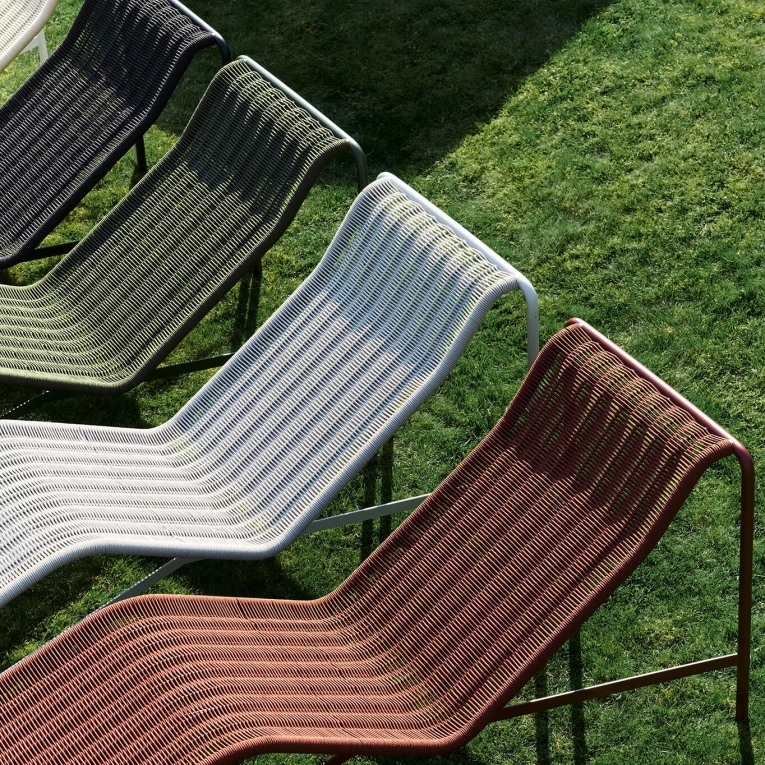 Bain de soleil, chaise longue et hamac Chaise longue PALISSADE CORD Anthracite HAY