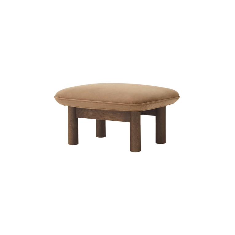 Pouf BRASILIA Chêne Foncé/ Dunes Camel 21004 AUDO COPENHAGEN