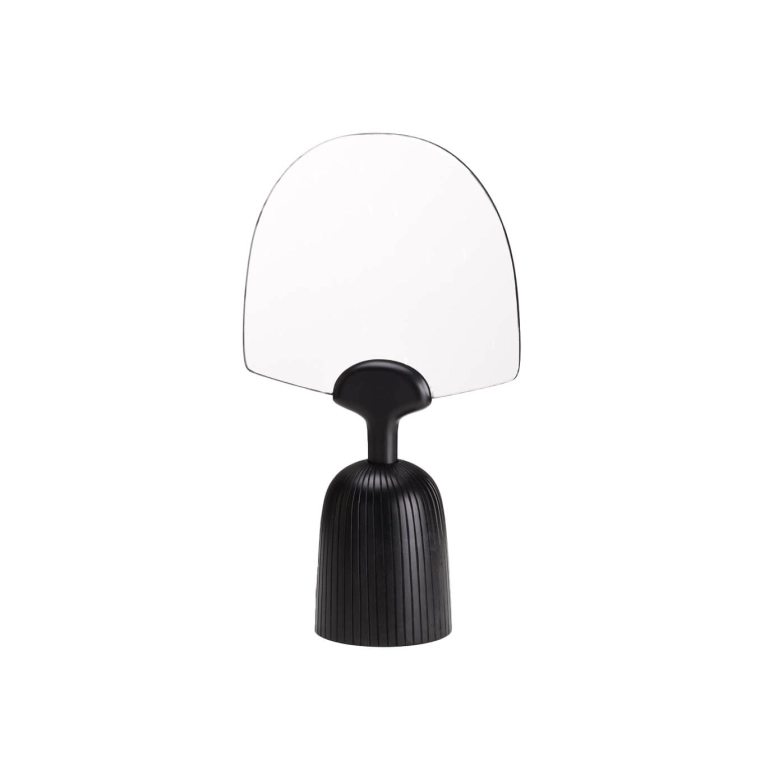 Miroir NUR motifs lignes Érable noir ZANAT