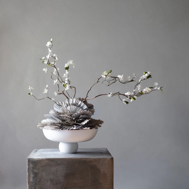 Centre de table & corbeille BABURU BOWL medio Blanc os 101 COPENHAGEN