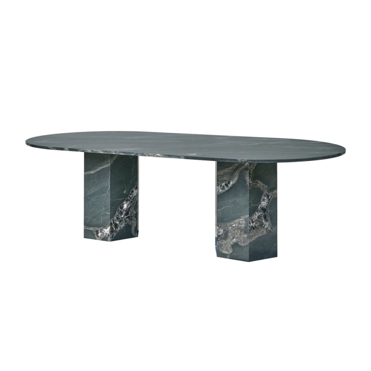 Table extérieure EPIC OUTDOOR Ovale Vert botanique GUBI