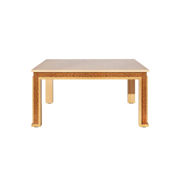 Table entreprise ERA 100x100 H 50 Chêne/ Woodio Clay SILVERA PRO