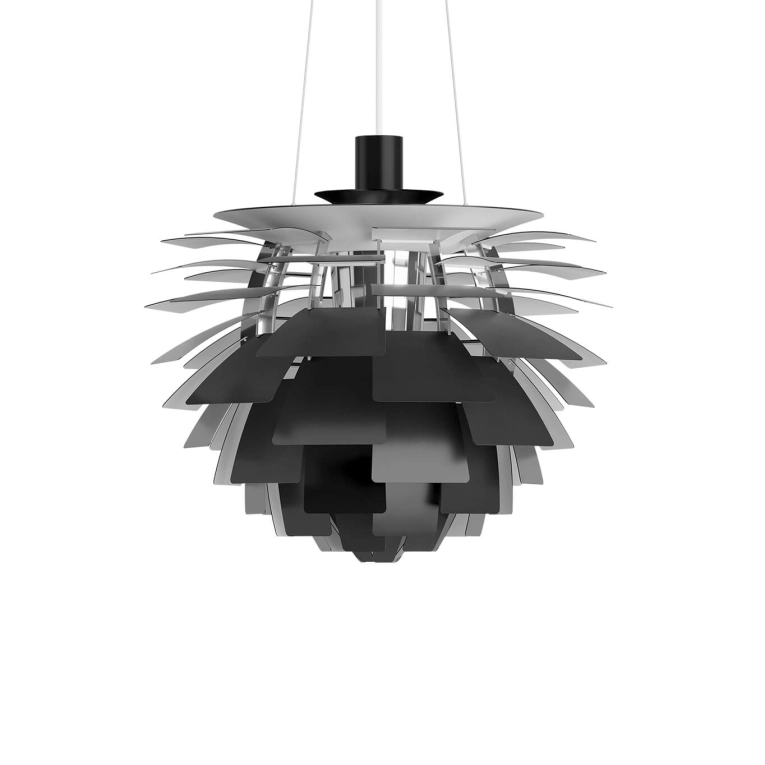 Suspension PH ARTICHOKE Ø48 Noir LOUIS POULSEN