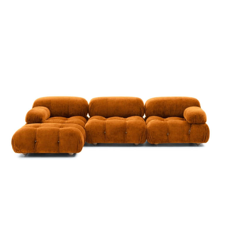 CAMAELONDA angulaire Chenille Enia Orange Curry BB ITALIA