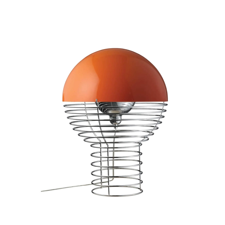 Lampe à poser WIRE Ø 30 Orange VERPAN