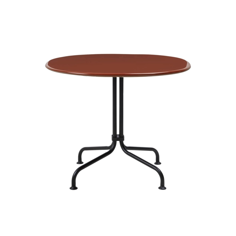 Table basse extérieure CARMEL BISTRO H 63 Rouge roche GUBI