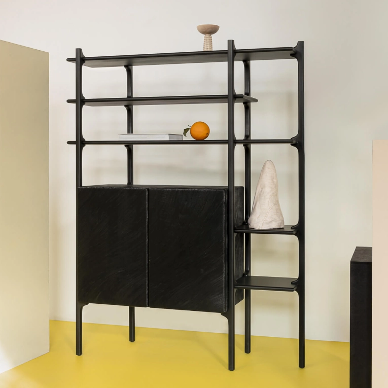 Shelving TARA MAPLE Black ZANAT