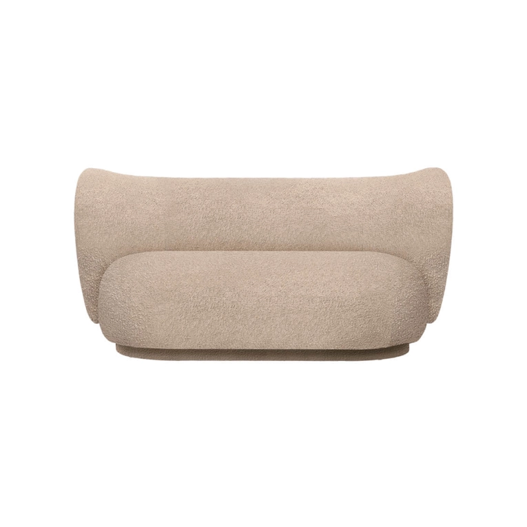 Canapé RICO 2 Places Bouclé Naturel FERM LIVING