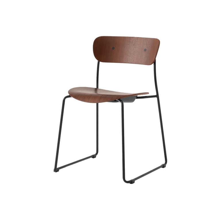 Dining Chair PAVILION AV51 Walnut AND TRADITION