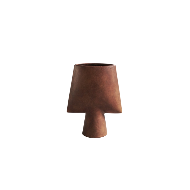 Vase SPHERE SQUARE mini Terracotta 101 COPENHAGEN