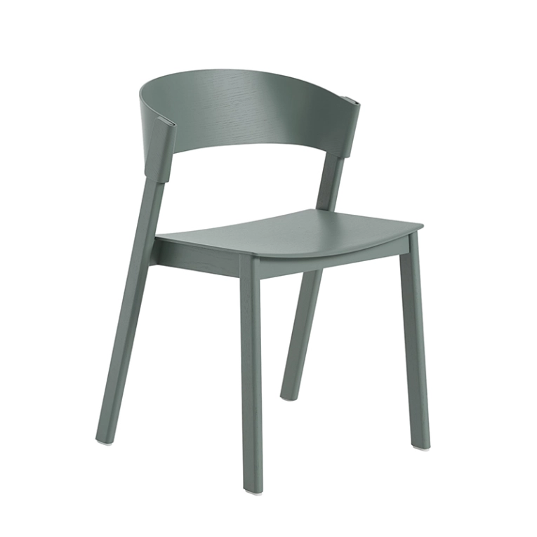 Chaise COVER SIDE CHAIR Vert foncé MUUTO