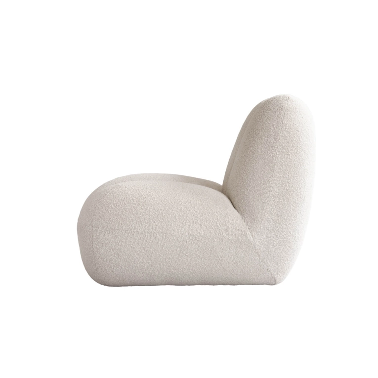 Fauteuil TOE CHAIR bouclé Blanc cassé 101 COPENHAGEN