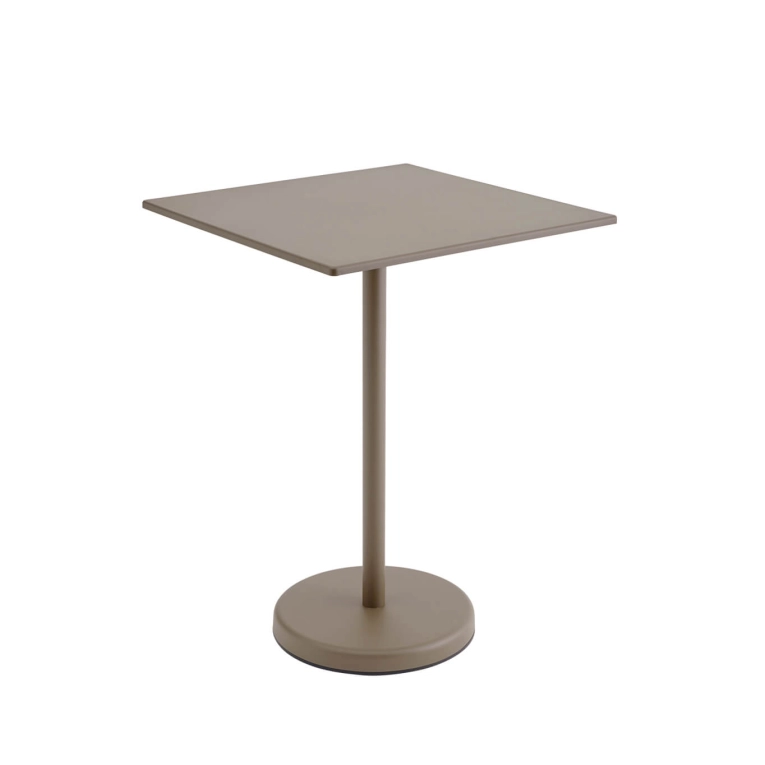 Table extérieure LINEAR STEEL CAFÉ 70x95 Taupe MUUTO