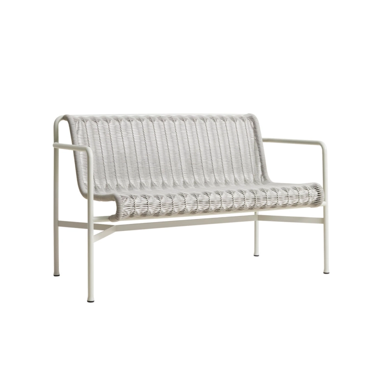 Banc extérieur Banc PALISSADE CORD Dining Gris Ciel HAY