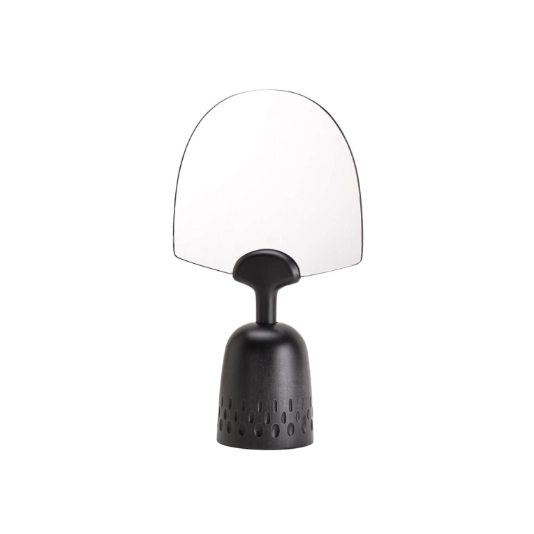Miroir NUR motifs gouttes de pluie Érable noir ZANAT