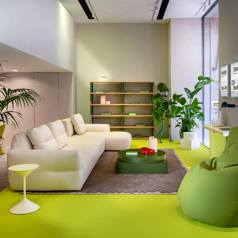 Sofa FEDRIGO L 328 with chaise longue ZANOTTA