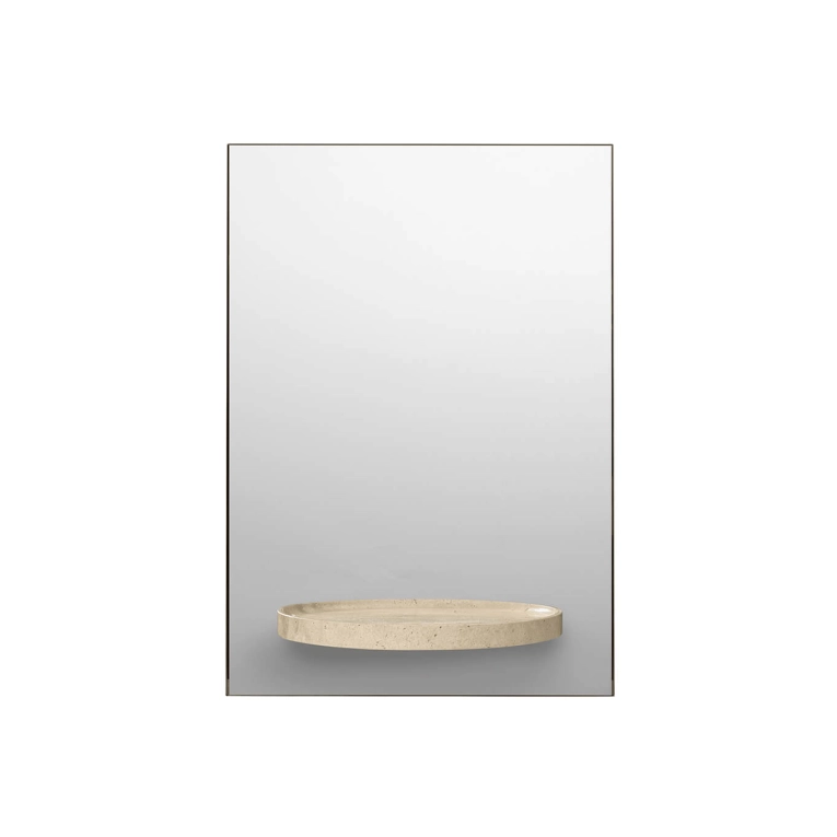 Miroir SYMMETRY Verre / Travertin  FERM LIVING